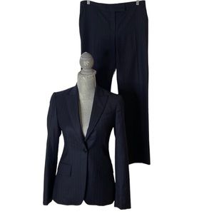 Stella McCartney Italian Navy Pinstripe Wool 2 Piece Suit Size 38